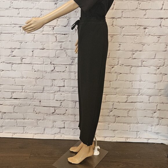 JOIE - Women's black drawstring waist ankle pants - Picture 8 of 9